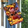 Winter Christmas, Reindeer and Colorful Balls (1) FlagDouble-sided Garden Flag Courtyard Decoration, Outdoor Decoration, Lawn Decoration, Flag Only