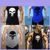 Trendiges, locker sitzendes Muskeltrainings-Shirt für Herren, lässiges, ärmelloses Polyester-Shirt