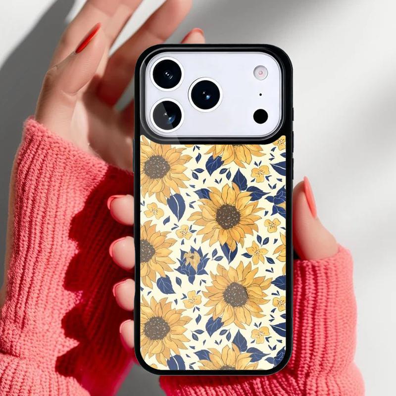Vintage Sunflowers Phone Case for iPhone 17 Air 16e 15 14 13 Pro Max Back Cover for 12 11 Pro Coque