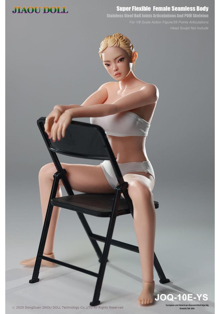 JIAOU DOLL 3rd Gen European Big Bust Movable Rubber-Coated Female Body Model JOQ-10E