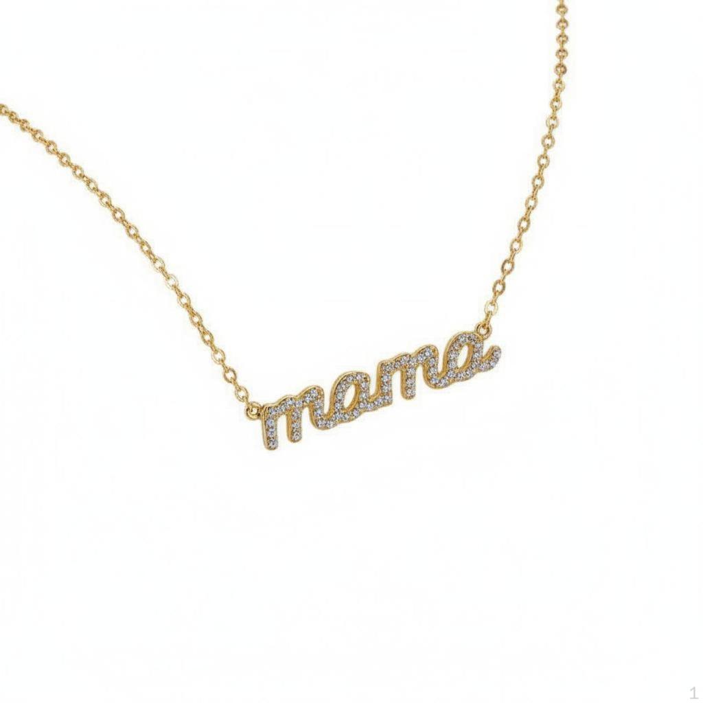 Mama Necklace Hypoallergenic Mom Letter Nickel-without for Moms, Moms