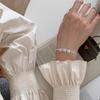 100% Solid 925 Silver Retro Bracelet for Women Men Vintage Handmade Flower Narrow Patern Bracelet Birthday Gift