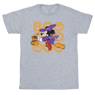 Girls Boo Witch Minnie Mouse Cotton T-Shirt