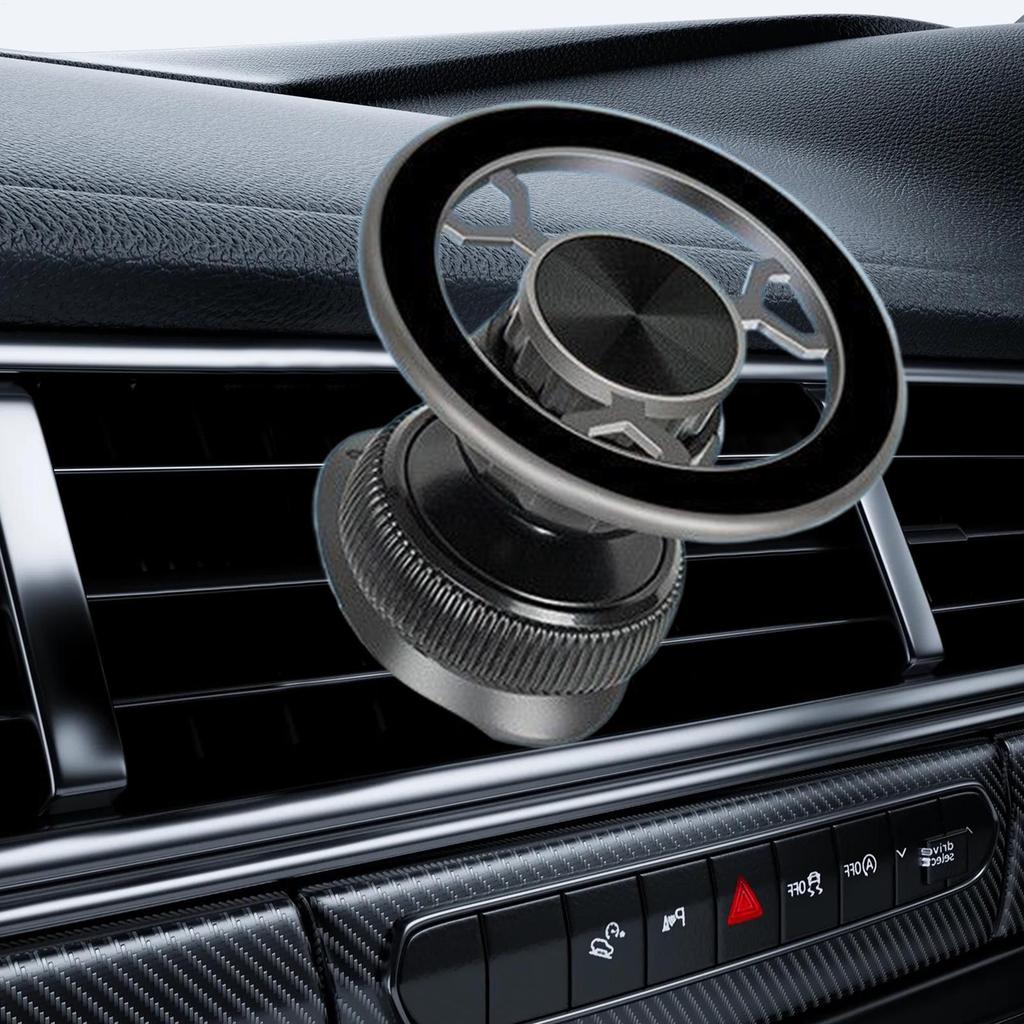 Magnetic Vacuum Car Phone Holder Zinc Alloy Car Dash Phone Mount Multifunctional Car Phone Vent Automobile Cradles
