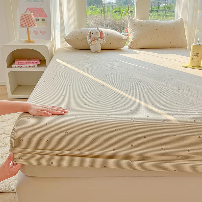 Hongdou Class A Double-Layer Gauze Fitted Sheet 3-Piece Set