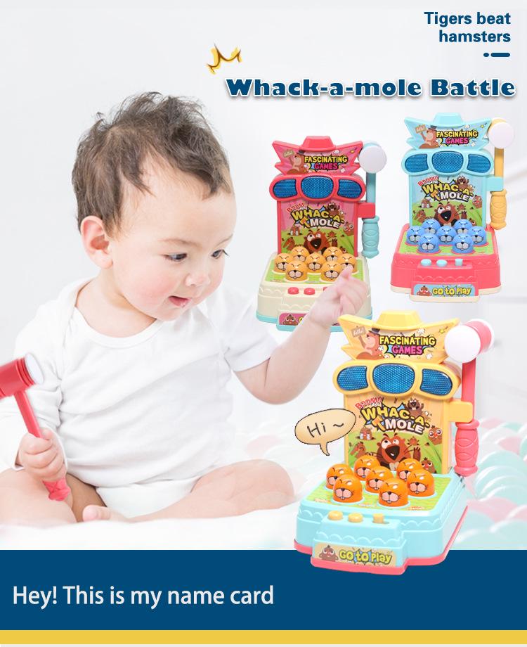 Cross-Border English Whac-A-Mole Electric Early Education Interactive Toy for Babies and Children