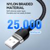 Braided Cable for iPhone USB-A - Lightning 2.4A 1m Black
