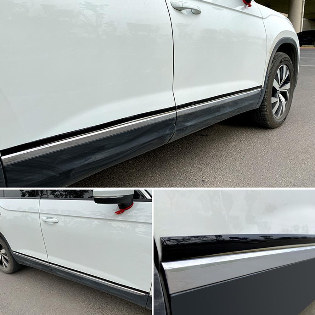 Car Exterior Glossy Black Body Strip Bumper Door Protective Moulding Styling Trim Sticker 6mm 8mm 10mm 12mm 15mm 20mm 30mm