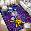 Custom Name Personalized Coraline Print Carpet, Versatile Home Decor Rug, for Playroom, Apartment, Balcony, Entryway, Hallway Gift