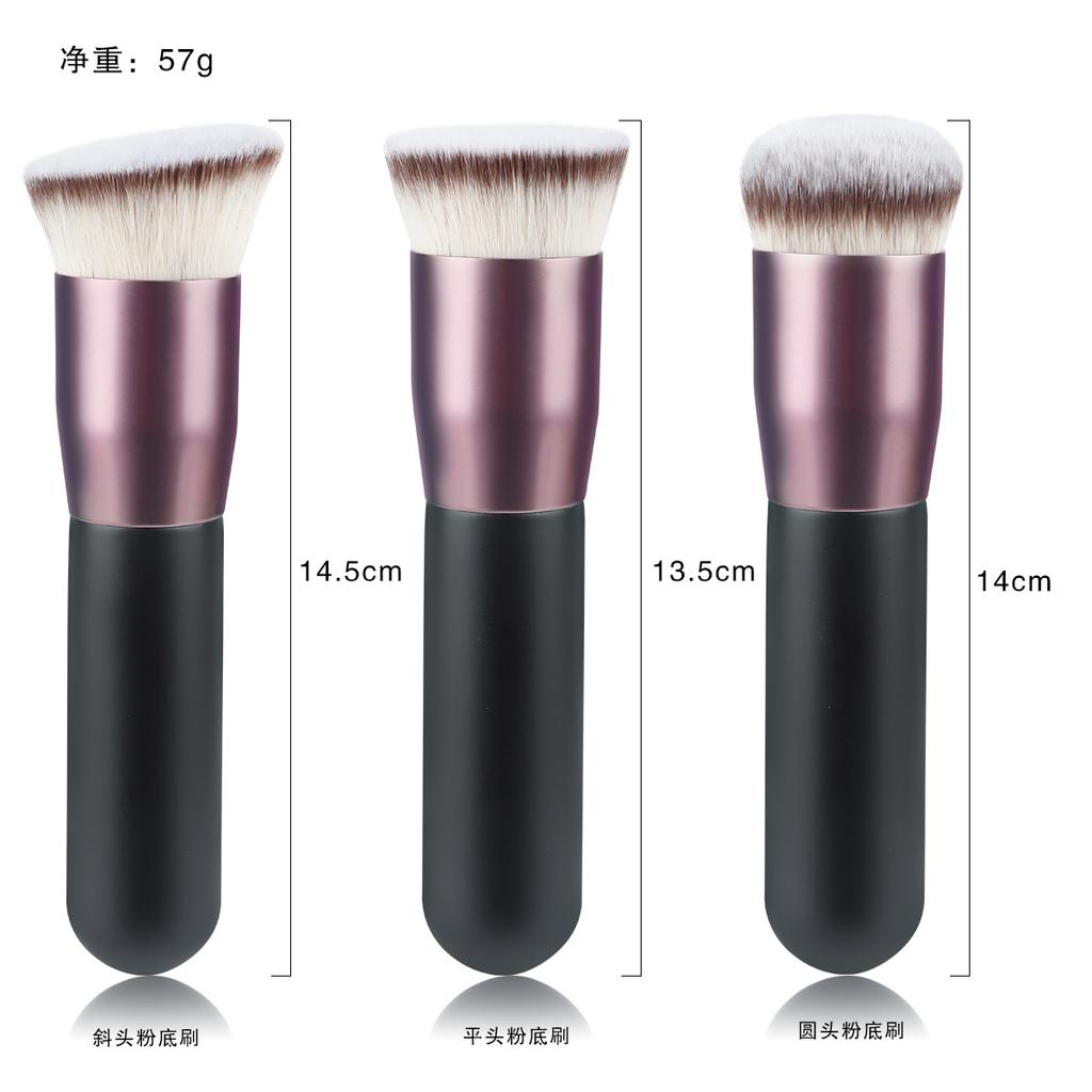 New big fat pier flat head oblique head round head foundation brush, single makeup brush, convenient non-marking foundation brush tool