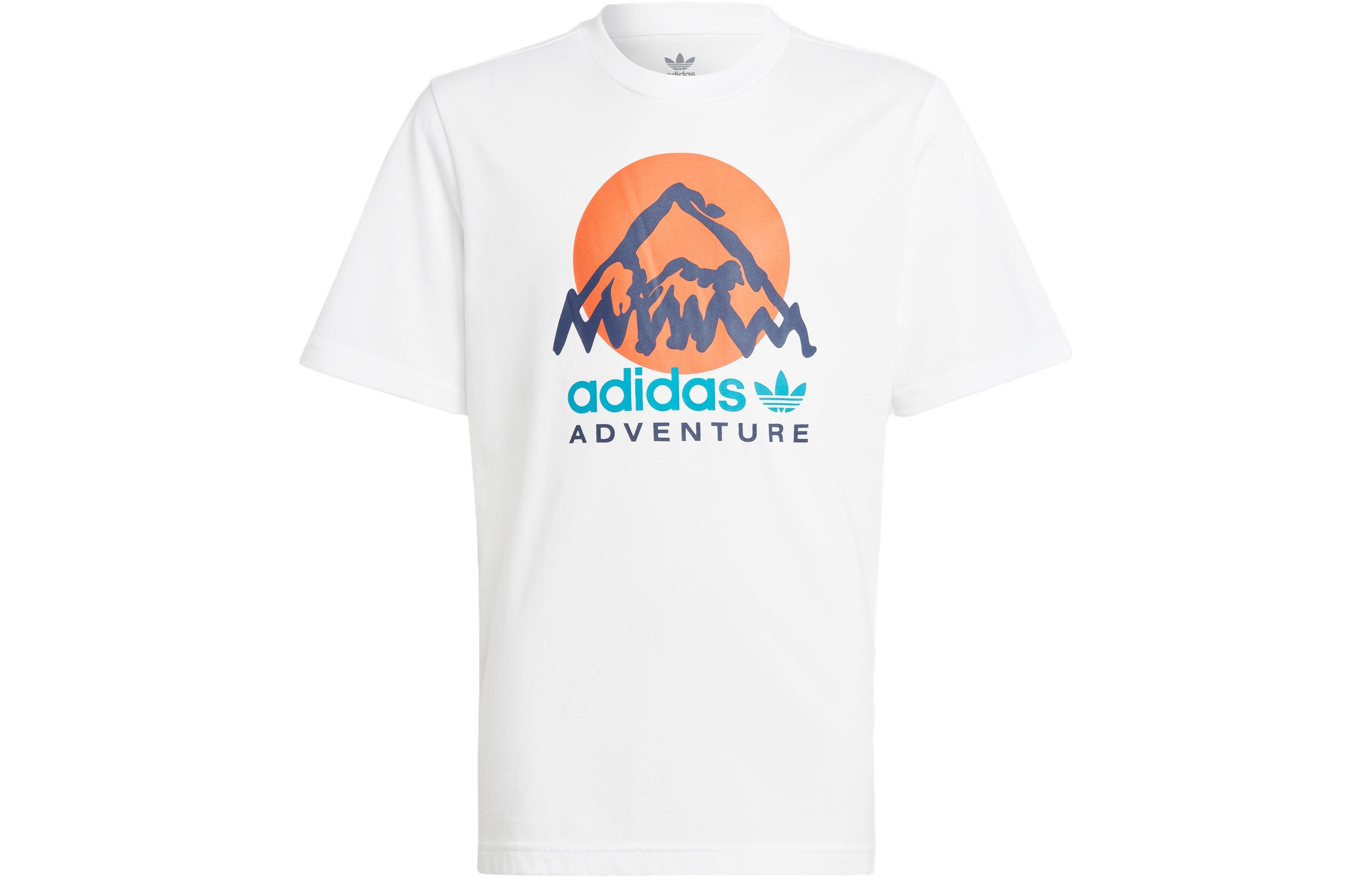 Adidas Originals Kids T Shirts Crew Neck Moderate IC5385 134