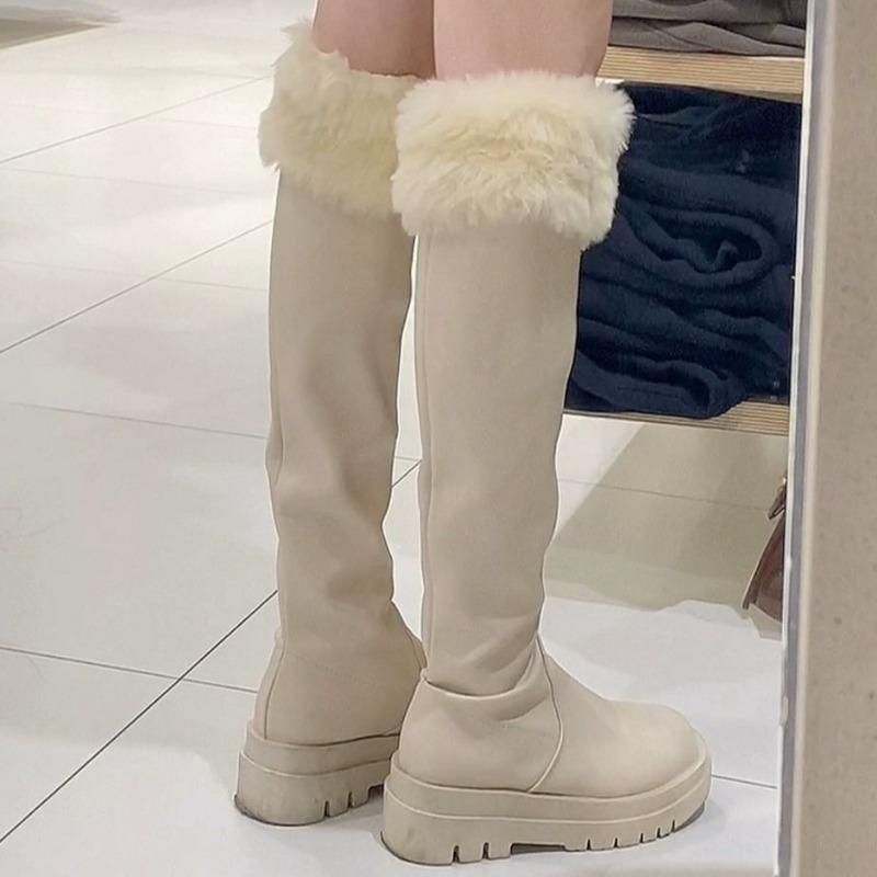 Women's Autumn Long Socks Knitted Foot Cover Leg Warmers Winter Protector Stocking Legging Non-Slip Home Ladies Socks