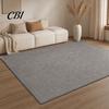 Low Saturated Bedroom Floor Mat Solid Color Area Rug, Rustic Living Room Minimalist Soft Rug with Anti-Slip Backing, Indoor Carpet for Tea Washable