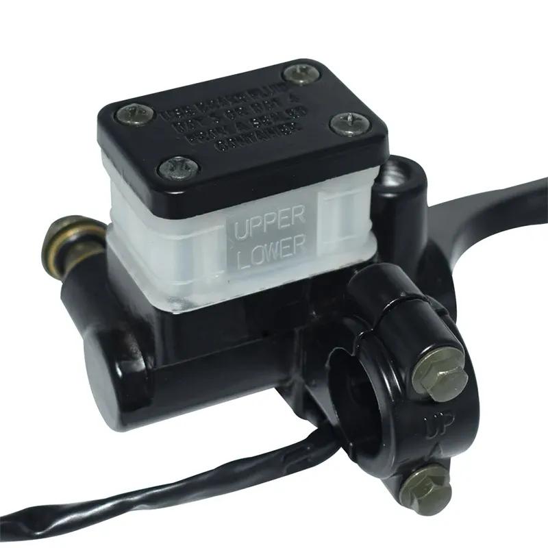 7/8" 22mm Front Right Universal Motorcycle Hydraulic Brake Clutch Master Cylinder Reservoir Levers With Cable ATV Motorbike