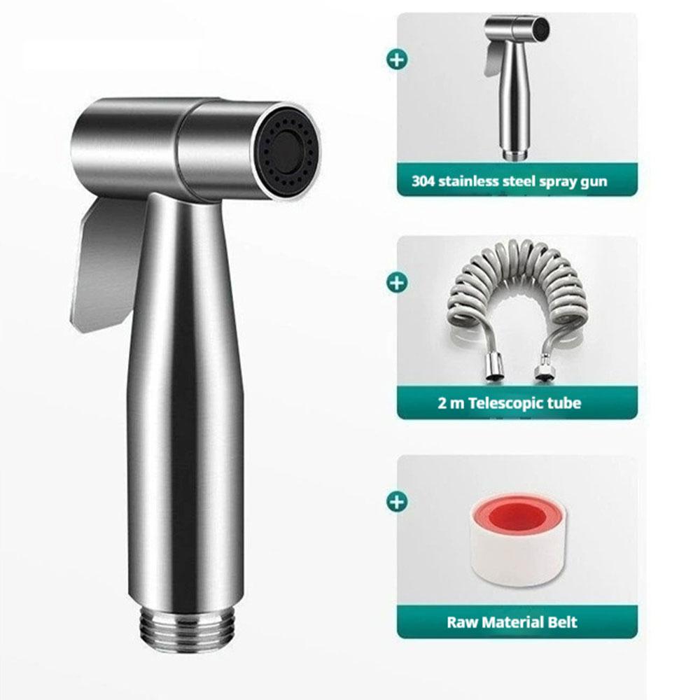 Handheld 304 Stainless Steel Toilet Companion Set Toilet Flushing Boosting Spray Head Toilet Women's Washers Accessories