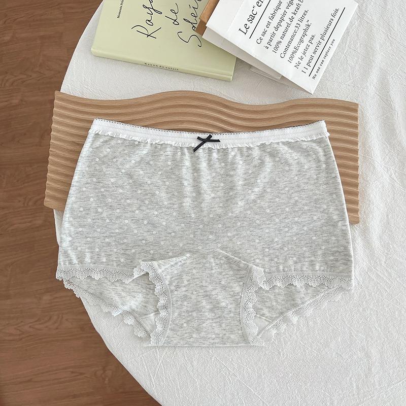 Women's New Summer Sweet Floral Print Lace Traceless Cotton Skin Friendly Breathable Boxer Briefs