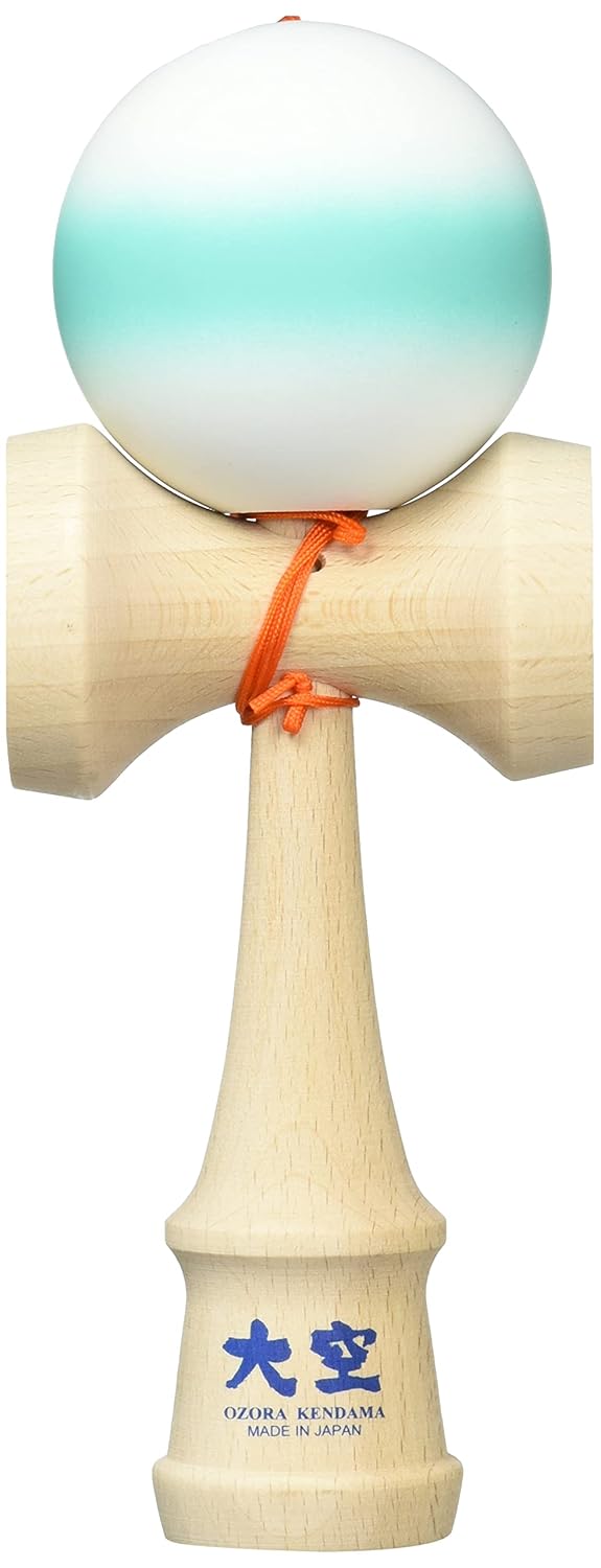 Rangs Japan Kendama Association Certified Competition Oozora Matte Line Turquoise Made includes spare string