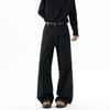 American Primary Color Jeans Men's Trendy Brand New Retro Splicing High-end Wide-leg Casual Trousers