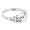 Anxiety Stress Relief Ring Retro Fashionable Elegant 3 Layer Rotating Bead Ring for Office Work Party