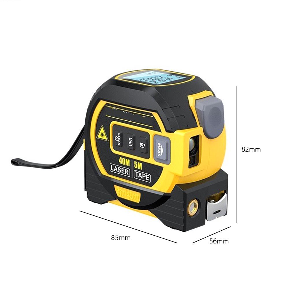 3 in 1 Almighty Ruler LED Display Digital Measuring Tool Multi Function Rangefinder 5m for Building and Woodworking