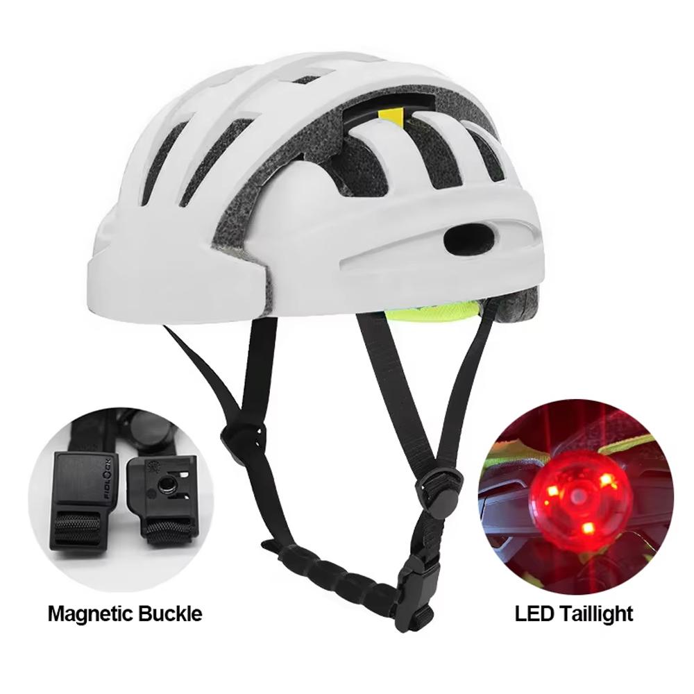 New Foldable Road Bicycle Helmet lightweight Portable Cycling Bike Helmet City Bike Sports Safety Leisure Riding Casco Ciclismo L 59-62cm