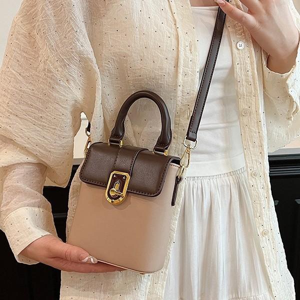 Premium Sense Simple Retro Handbag Bag Small Square Bag 2025 New Commuter Shoulder Women's Bag Mobile Phone Messenger Bag