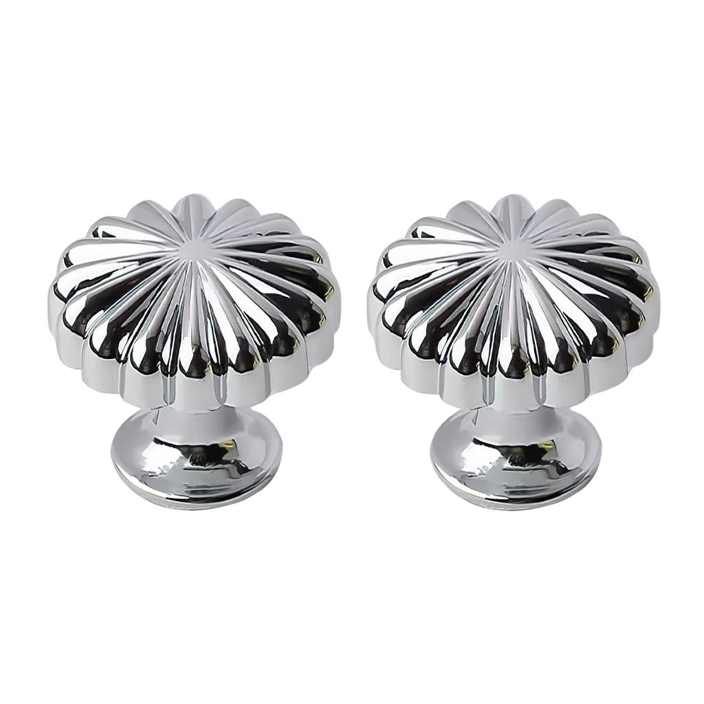 Cabinet Knobs Drawer Knobs Aluminum Pumpkin Design Round Door Knobs for Living Room Kitchen Cupboard