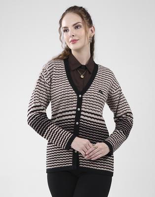 Women's V Neck Full Sleeves Cardigan