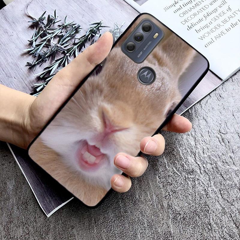 Phone Case For Moto G86 G85 G75 G15 G05 G56 G72 G53 G54 G84 G60 G31 G32 G24 G 5G G Play Rabbit Bunny Animal