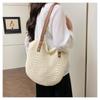 Women's Seaside Vacation Beach New Fashion Versatile Woven Large-capacity Shoulder Bag Wool Woven Bag