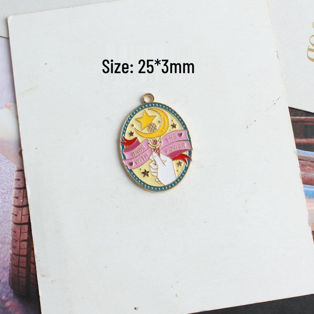 Korean Style K Gold Enamel Cardcaptor Sakura Charms & Pendants