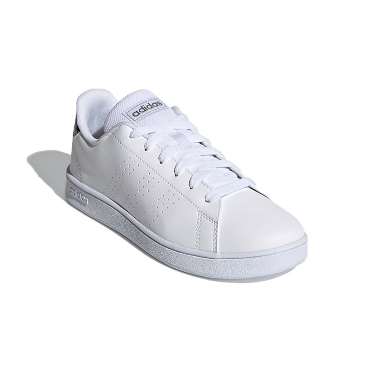 Adidas Neo Advantage Non-Slip Durable Breathable Low-Top Kids Skate Shoes Kids Skate Shoes White Beige FY8875