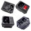 AC-03 C13 Socket with 10A Fuse and Panel Mount Ear Screw Holes