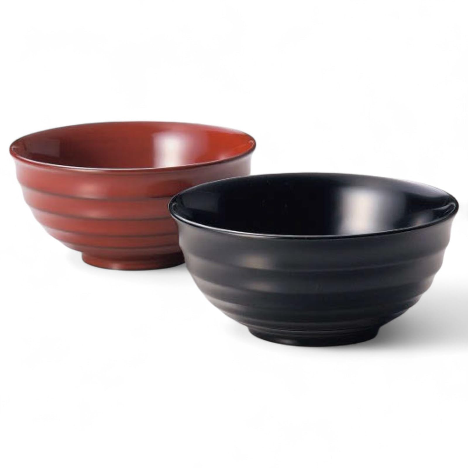 

Set of 2 Lacquerware Made in J-kitchens Bowls, Wooden, Hand-Painted, Japan, PID-528688