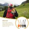 4Pcs Backpack Buckle Mini Tactical Clips Multifunctional Elastic Strings Carabiner Household Outdoor Camping Bag Tools