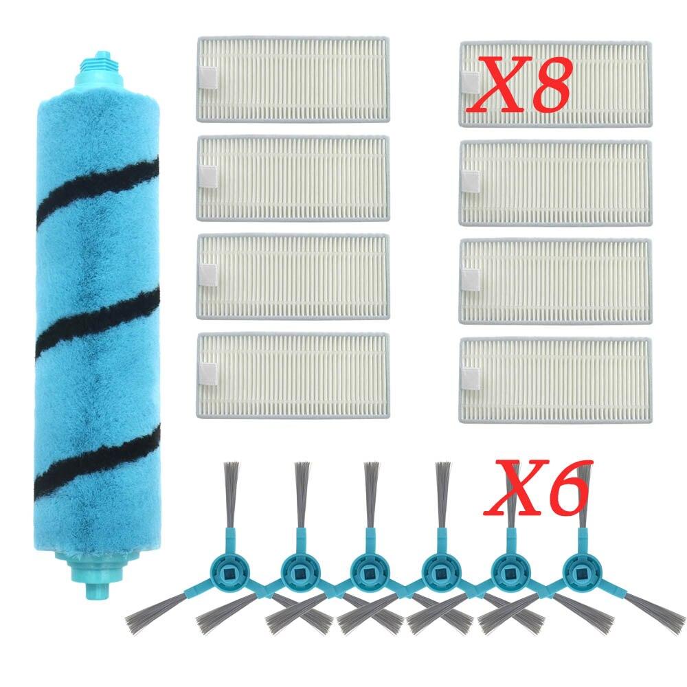Rollenbürste Seitenbürste für Cecotec Conga 4090 5090 6090 Staubsauger, HEPA-Filter-Reinigungsmop