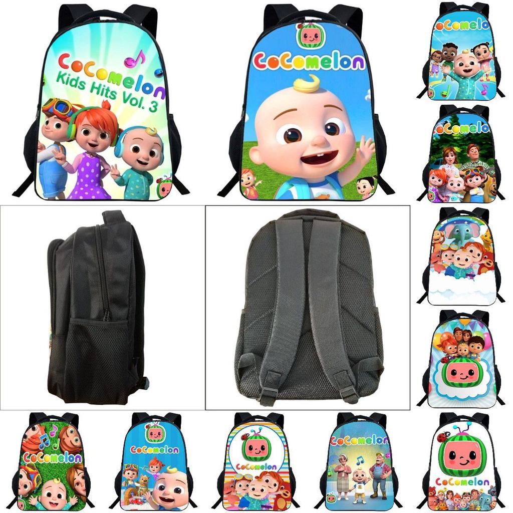 Cocomelon Backpack Children School Bags Durable Cartoon Lankybox Schoolbag For Kids