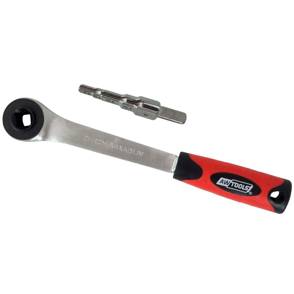 AW Tools Double Sided Chrome Vanadium Steel Ratchet