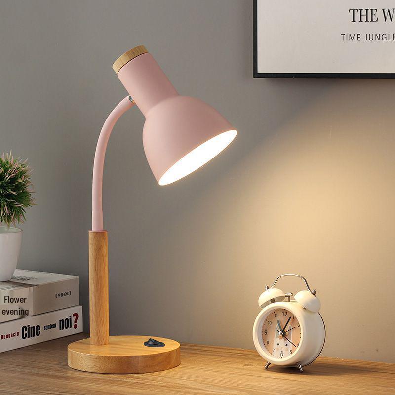 Nordic Retro Eye Protection Table Lamp - Bedside & Study Desk Lamp with Plug-in Feature