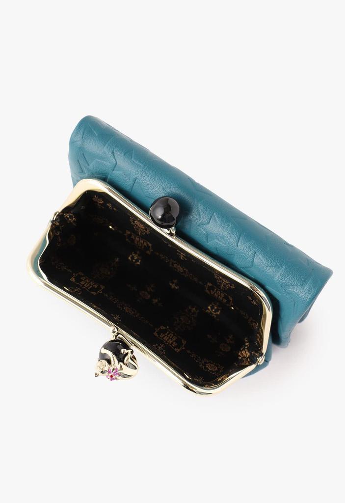 Bifold Wallet Playing Cat Dark Green one size [ANNA SUI] Women's