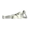 3D-gedruckte abstrakte Figuren, liegend auf Hundefigur, romantische Kunststoff-Haustier-Interaktions-Szenen-Ornamente, warme Figuren, Hundefiguren
