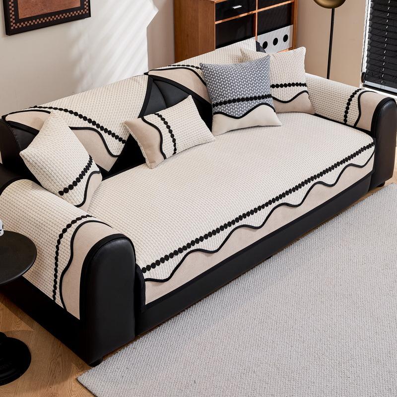 

Summer Sofa Cushion Chenier Special-Shaped Light Luxury High-End Sense New Straight Row One-Piece Sofa Four-Season Cushion 70*70cm