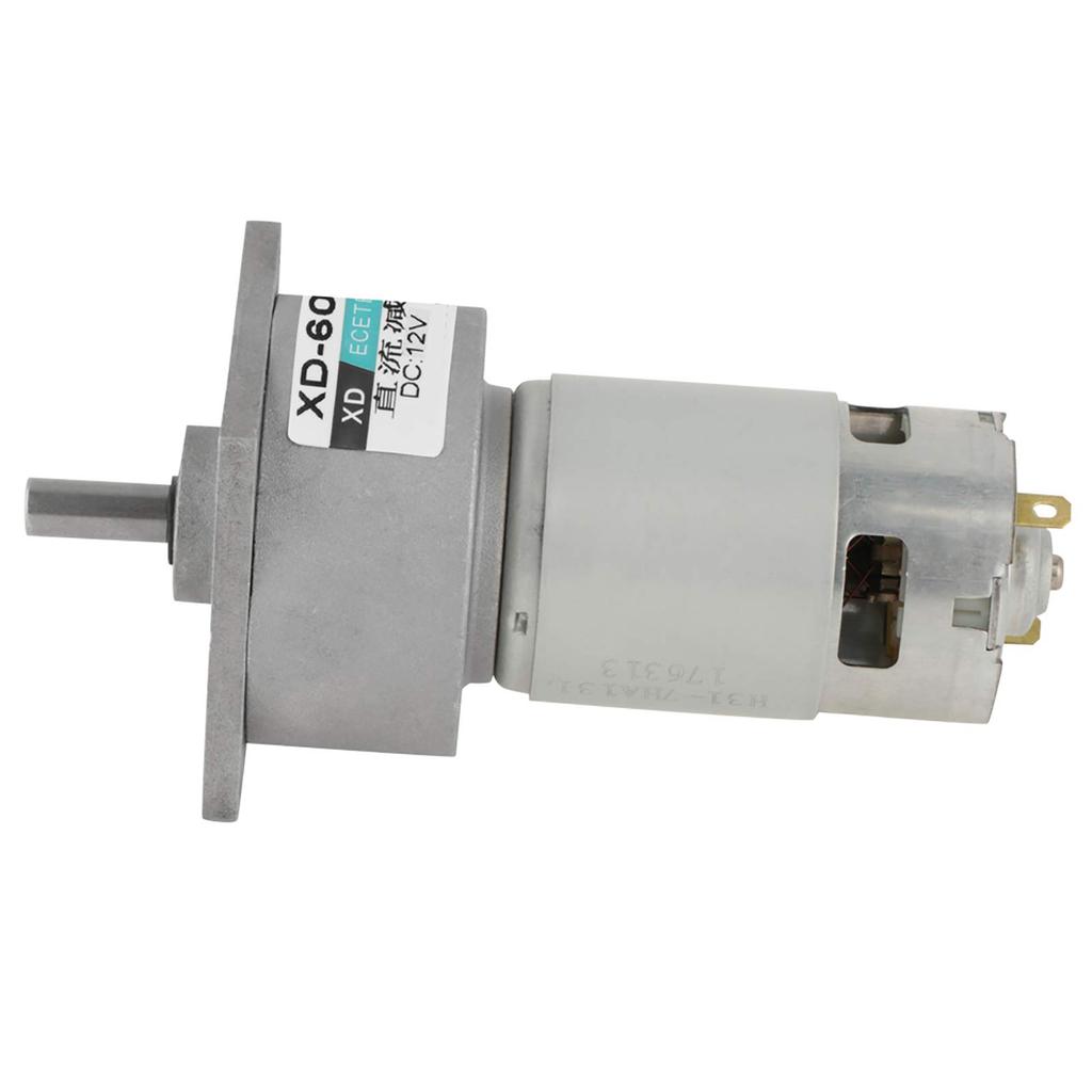 DC12V / 24V 35W Mini DC Gear Motor Metal Speed Adjustable Large Torque Motor CW / CCW XD-60GA775 (, 5rpm)