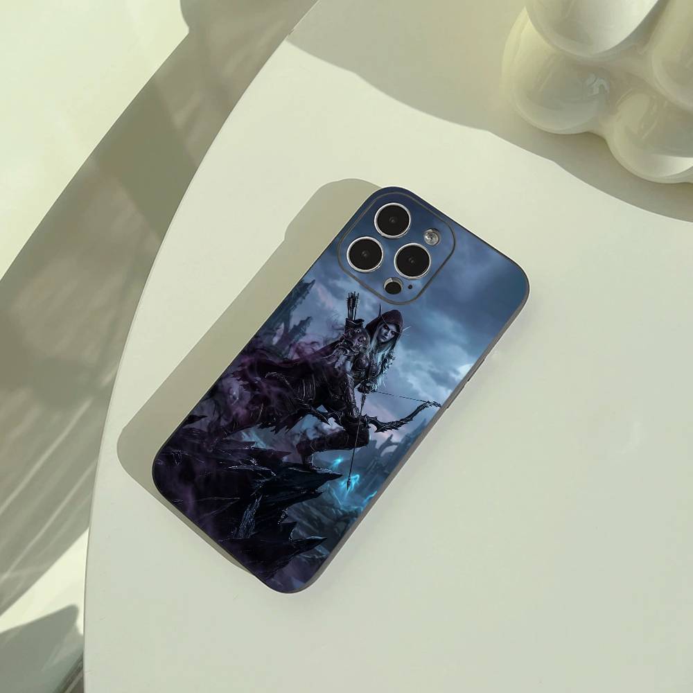 W-O-W-World- of -Warcraft Phone Case For iPhone 17,16,15,14,13,12,11 Pro Max,16/15/14Plus,XS Soft Black Cover