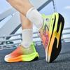 Full Palm Carbon Board Racing Shock Absorption Running Shoes Male and Female Couples Rotating Buckle Teen Student Sneakers