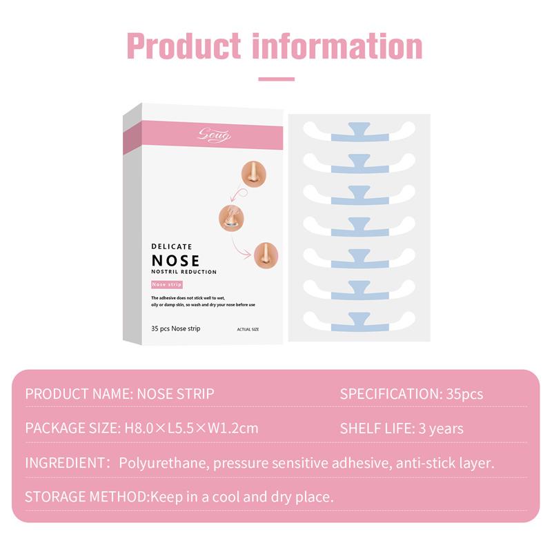 Cosplay Spesielle Nesekrympestrips Krymper Nesefløyene Liten Nese Smal Tynn Nese Usynlig Skjønnhet Krympende Nesefløyklistremerker