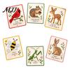 Holiday Card Crafting Garden Animal Stitching Kit, DIY Stitch by Needle And Thread Crafts Hand, Embroidery Greeting Kit for Adults Beginners