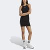 Adidas Originals Trefoil Striped Logo Print Bodycon Cami Dress Women Dress Black IB7401
