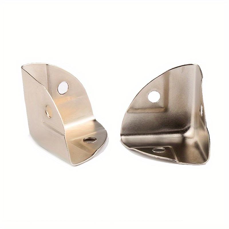 8 Pcs Silver Cabinet Trunk Corner Protector Furniture Case Box Corner Edge Safety Guards Box Legs Decor Home Hardware Tools