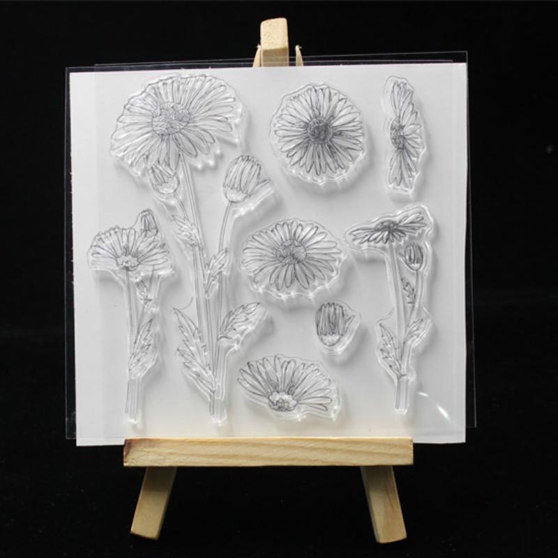 Cheap 1PCS Flowers Transparent Clear Silicone Stamp for DIY ...